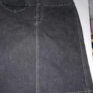 Sigrid Olsen black denim pencil skirt